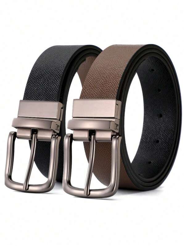 New Men's Rotatable Belt, Fashionable, Casual, High-End, Popular For Business Commuting, Needle Buckle Pants And Waist Belt