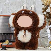 1 pieza Ropa navideña para Labubu, para vestir muñecas, para crear exhibiciones festivas de vacaciones, atuendo de invierno en miniatura, un accesorio para coleccionistas de muñecas, para el estilismo y la fotografía de muñecas DIY, Navidad