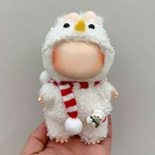 ملابس مناسبة فقط لدمية الخرق، دمية السيراميك (الجيل الأول والثاني والثالث)، تمثال معلق، يمكن ارتداء طقم ملابس دمية عيد الميلاد - متعدد الألوان - مشاهدة 8