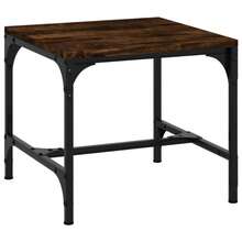 Side Tables 2 Pcs Smoked Oak 40x40x35 Cm Engineered Wood - Brown - View 6
