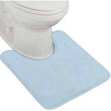 Baño de Espuma Viscoelástica Gruesa, Alfombrillas de Terciopelo Absorbente Suave, Alfombra de Baño 30X20, Alfombras Lavables A Máquina, de Secado Rápido, Negro - Azul - Ver 29