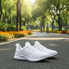 Unisex Challenge Fitness Fashion Sneakers Ideal For Gym Training And Walking - trắng - Xem 10