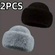 1/2pcs Women's Thickened Warm Hat For Autumn/Winter - Fashionable Appearance, Mongolian Style Thick Hat, Comfortable And Warm For Outdoor Activities In Cold Weather - Multicolor - View 19