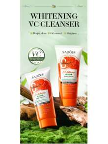 Limpiador Facial Sadoer con Vitamina C 150g – Gel Suave con Aminoácidos y Extractos Naturales para una Limpieza Profunda y Delicada | Control de Grasa y Purificación de Poros | Fórmula Hidratante que Elimina Impurezas, Maquillaje y Exceso de Sebo sin Resequedad | Ideal para Todo Tipo de Piel, incluso Sensible | Deja la Piel Refrescante, Suave, Luminosa y con Aspecto Saludable - Naranja - Ver 4