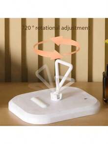 مرآة الزينة المضاءة ذكية قابلة للتعتيم بشاشة اللمس، مرآة زينة لطاولة الاستعداد، غرفة النوم، غرفة تبديل الملابس، مرآة قابلة للدوران 360 درجة، قابلة لإعادة الشحن عبر منفذ USB، هدية عيد الحب، هدية عيد الام، هدية للبنات