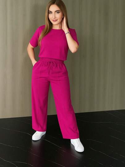 :   NUEVO CONJUNTO 2 PIEZAS -   ¡Luce increíble con este outfit que lo tiene TODO! ✨   +  Blusa + Pantalón