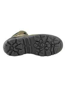 Verde Protección Antideslizante Impermeable Aislamiento Eléctrico Calzado Outdoor Suela Duradera Soporte Tobillo Casco Resistente Ajuste - Verde - Ver 2