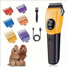 1 Pc, Professional Dog Hair Clipper Rechargeable Pet Trimmer Cat Shaver Pet Low Noise Grooming Clipper Different Card Combs For Precise Grooming & Styling, Daily Use