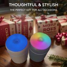 DOVVEE Mini Car Humidifier + 4X DeepOcean™ Oils | Extended Freshness Bundle For Smoke Removal – Breathe Clean With Powerful Ocean Mist (Dark Grey Humidifier*1+ DeepOcean Oil*4 - Màu xanh lam - Xem 10