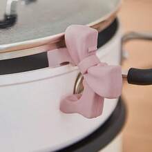 1 件创意蝴蝶锅夹架，硅胶防溢勺架，勺子架，厨房用具架，耐热架