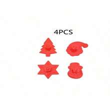 1/4 Set Weihnachtsplätzchen Ausstecher - Schneemann, Schneeflocke, Weihnachtsbaum, Weihnachtsmann Muster Backformen - Geeignet für Feiertags-Backen - langanhaltend, einfach zu verwenden, perfektes traditionelles Backwerkzeug für Zuhause