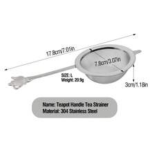 1件/3件304不锈钢茶壶手柄和茶具套装，茶滤，茶叶过滤器，功夫茶配件，厨房果汁筛，冰沙筛，鸡尾酒筛 - 彩色 - 查看 14