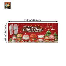 1 bộ/1 cái/2 cái Thảm cửa chống trượt họa tiết chủ đề Giáng sinh, Thảm cửa chống trượt sợi siêu bền, Thích hợp trang trí tiệc ngày lễ, nhà bếp, phòng tắm, phòng ăn, phòng ngủ, có thể làm quà tặng Giáng sinh - Nhiều màu - Xem 13