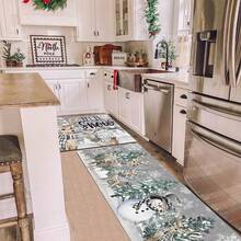 1 buc. Covoraș de Crăciun, covoraș de drenaj durabil pentru bucătărie, sufragerie, intrare, balcon, decor pentru casă, antiderapant, potrivit pentru cafenea, bar, vacanță, petrecere, dormitor, baie