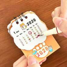 The 2026 Cat-Themed DouDou Desk Calendar Is A Cute And Adorable Check-In Record Item With A Cartoon Self-Discipline Mini Calendar