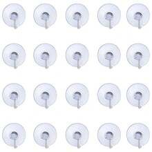 30pcs Small Transparent Suction Cup Hooks, Multifunctional Traceless Hanging Storage Suction Cup Hooks With Stainless Steel Hook For Window, Glass Door, Bathroom Shower Wall, Kitchen Walls, Christmas, Halloween And New Year Decoration Hooks - Clear - View 11