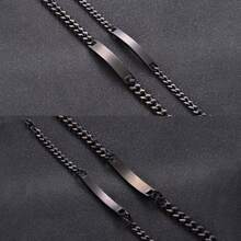 Engraved Couple Bracelets-Custom Text/Symbol Engraved Bracelet-Magnetic Couple Bracelet-Adjustable Bracelets-Lover/Couple Gift Personalized Gifts, Anniversary Gift - Multicolor - View 7