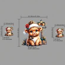 3 قطع/3 قطع/4 قطع من ملصقات الأزياء المطبوعة بنمط النمر والبقرة الجبلية للقبعات والملابس والحقائب والوسائد والقبعات البيسبول وغيرها، قابلة للغسل والنقل الحراري على قمصان النساء والرجال