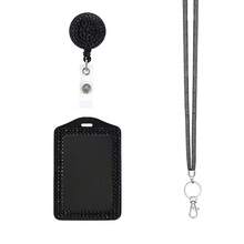 1 件彩色水钻 ABS 塑料伸缩简易挂钩、证件夹、皮带夹、水晶徽章挂绳、渔网项链、新手机挂绳学校用品、返校 - 彩色 - 查看 23