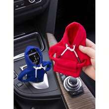 1pc-Universal Car Gear Shift Cover Hoodie, Fashionable Mini Hooded Sweatshirt For Auto Gear Stick Shifter Knob, Interior Accessories Decor - 彩色 - 查看 3