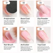 NOCIS Dip Powder Nail Kit, Dipping Powder Set With Base Top Coat, Activator, Brush, And Saver For Nail Salon And At Home - Nhiều màu - Xem 10