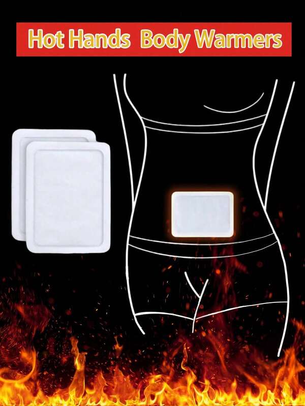 20/10 piezas Calentadores de mano, parches térmicos, calentadores de larga duración, duran hasta 10 horas para calentar el Body, calentadores de mano portátiles para manos y pies, fácil de usar, adecuados para el Body, las manos y los pies, calentador para deportes al aire libre para camping, pesca, para clima frío como esquí, campamento de invierno, etc. 1 pieza