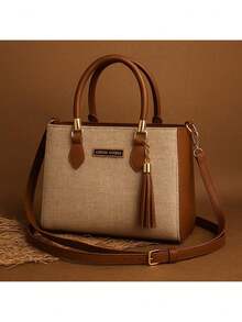 Lorena Vitoria Women's Crossbody Bag Side Bag - Lạc đà - Xem 6