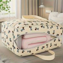 [大容量收纳袋] - 厚实耐用的涤纶面料，可爱的小狗图案，可折叠，节省空间，方便携带，适合旅行、搬家、存放衣服、床上用品等，行李收纳袋 - 彩色 - 查看 10