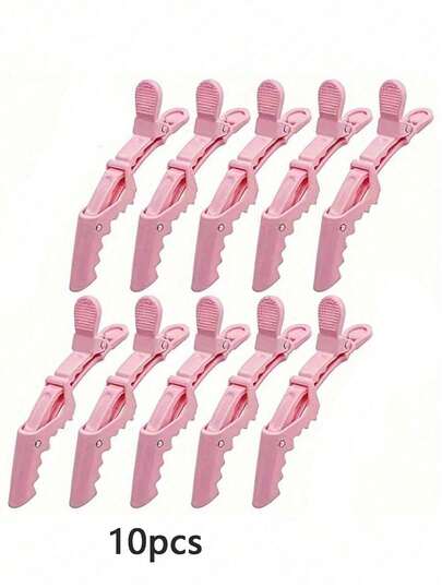 Clip de pelo multifuncional de 6 piezas/12 piezas con clip de cocodrilo y clip de posicionamiento de zona de peinado, adecuado para peluqueros y peluqueros profesionales, clip de pelo de plástico antideslizante para mujeres, clip de pelo profesional de salón, clip de pelo con clip de cocodrilo, clip de boca grande, clip de boca de grúa, elección del estilista de rizado, decoración del hogar y el baño, decoración de otoño, suministros de boda de San Valentín y Año Nuevo