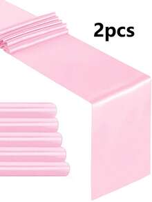 2件/5件/10件缎面婚礼装饰桌旗适用于酒店活动家居生日餐厅宴会丝带桌旗派对桌旗 - 彩色 - 查看 60