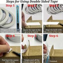 1/2 Roll High Viscosity Double-Sided Tape, Office/Student Double-Sided Tape, Non-Residue Double-Sided Tape, High Viscosity Hot Melt Double-Sided Tape, White Tear-Off Strong Double-Sided Tape, Transparent Office Supplies, 10mm/15mm/20mm/30mm - White - View 9