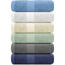 - Toallas de mano para bao, hotel, spa, cocina, de algodn egipcio circular, 41x 76, juego de 6 unidades multicolor - Blanco - Ver 3