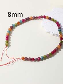 1 pieza Cuentas redondas de berilo multicolor de 4/6/8/10 mm, materiales para hacer joyas DIY para cuentas, tejido, regalos