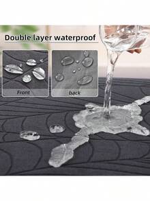 Waterproof Couch Cushion Covers, Stretch Sofa Seat Cushion Slipcovers Solid Washable Furniture Protector Suitable For Armchair Loveseat Sofa (Beige, 3 Pcs)