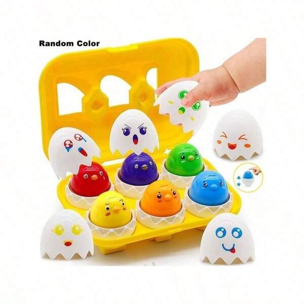 1pc Easter Egg "Baby Early Education Toy: Colorful Chick-In-Egg Set With Detachable Ghost Shells, Ideal For Fine Motor Skills Training - Plush Toys, Travel Toys, Classroom Fidget Toys, Mini Bath Toys, Christmas Stationery, Stress Ball - Birthday Gift, Christmas Gift, Halloween Gift, Christmas Eve Gift, Perfect Gift, Gifts, Toys, Games