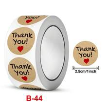 500 st presentförpackningsklistermärken "Handgjorda med kärlek" - Kaki - Visa 13