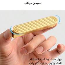 1 Peça Puxador de Gabinete de Liga de Alumínio - Design de Borda Arredondada e Segurança - 4 Tamanhos (64mm / 96mm / 128mm / 160mm) - Puxadores de Guarda-Roupa, Gaveta e Armário - Pegada Confortável e Estilo Mix-and-Match - Cor de cobre - Visão 7