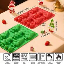 قالب سيليكون لخبز ، قوالب شوكولاتة وحلوى لتشكيل الزناجيل الصغيرة، قوالب للصابون اليدوي والشوكولاتة والجيلي والحلوى والشموع، مع قالب سيليكون بشكل جرس ، ديكورات عيد الميلاد، بيجامات ، هدايا ، ديكور
