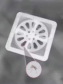 10-200 CÁI Lưới chắn tóc thoát nước vòi hoa sen dùng một lần, lưới chắn tóc thoát nước vòi hoa sen, lưới lọc bồn rửa sàn, dụng cụ chặn tóc cho phòng tắm nhà bếp - Xám - Xem 6