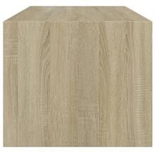 Coffee Table With Glass Doors Sonoma Oak 102x50x42 Cm - Brown - View 8