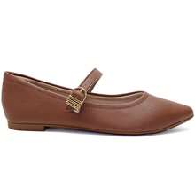 Women's Mary Jane Flats Pointed Toe Buckle Strap Modare Ultracomfort Flexibility Ultracomfy Insole Non-Slip Sole - 榛子 - 查看 5