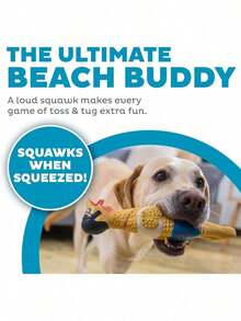 Outward Hound By Charming Pet Squawkers Earl Latex Squeaky Rubber Chicken Dog Toy, Funny Interactive Holiday Toy Dogs, Large Size - Earl Christmas - View 6