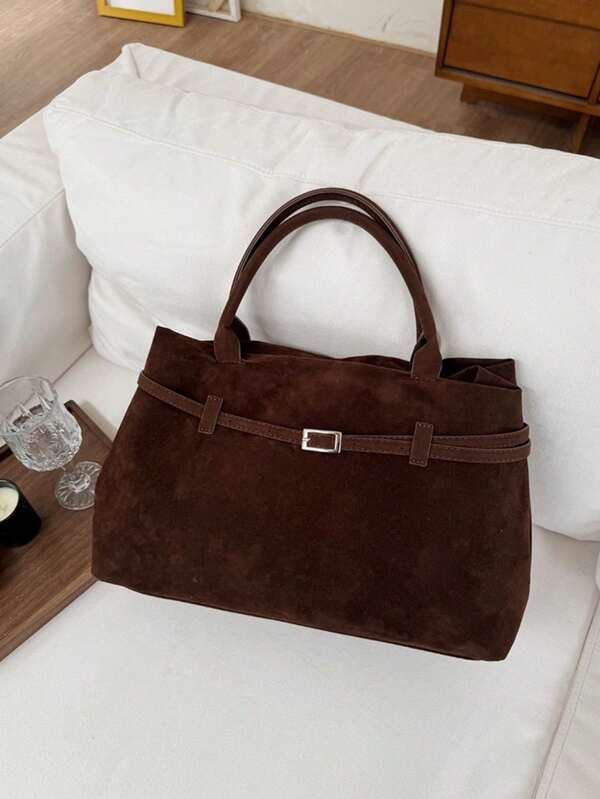 Borsa a tracolla in velluto  retrò alla moda, con grande capacità, borsa casual oversize da donna, nuova collezione autunno/inverno 2025