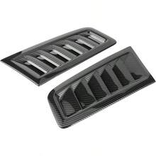 2 Piezas de Palas de Entrada de Flujo de Aire Decorativas para Coche, Estilo de Coche, Pala de Entrada de Flujo de Aire, Cubierta de cap de Ventilacin de cap Embellecedor Fibra de carbon - inicial - Ver 7