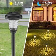 2 pièces Lumières solaires ultra-brillantes pour l'extérieur, alimentation solaire de l'aube au crépuscule, circuit d'alimentation, éclairage de jardin à allumage automatique, éclairage de paysage décoratif à LED, convient pour les trottoirs, les terrasses et les cours