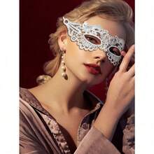 Soft & Skin-Friendly Black Lace Sexy Eye Mask Masquerade Mask, First Choice For Party & Gathering Halloween Valentine's Day - màu đen - Xem 4