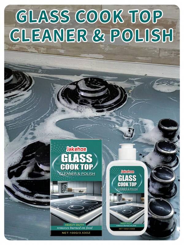 jakehoe 2026 Convenient Glass Stove Cleaning & Polishing Agent; Glass Stove Cleaner; Effectively Repairs Minor Scratches On Glass Surface, Restores Original Luster Of Stove Glass, Suitable For Glass Stoves, Excellent Effect. Can Be Used As A Holiday Gift