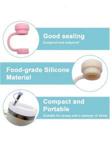1 accesoriu pentru căni de 30-40 oz, 1 capac reutilizabil din silicon în formă de floare de 10 mm, 1 vârf de pai din silicon compatibil cu cana, etanș la scurgeri, stropire și praf, 1 capac de protecție pentru cana din cauciuc siliconic, accesorii pentru cana, cadouri de sărbători