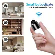3/2/1pcsMini Wireless Home Hidden Camera, Wireless Network WiFi Security Monitoring Camera, High-Definition Video Recording, Mobile Detection, Mobile Phone Remote Viewing, USB Power Supply, No Battery, Long-Term Use, Easy To Install, Suitable For Indoor And Outdoor Pets, Elderly Monitoring/Home/Recording/Forensics And Other Scenes. - Black - View 9