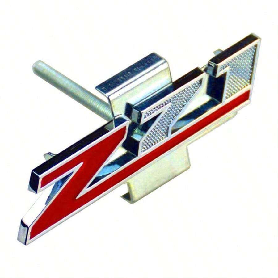 - 1 placa de rejilla pequea Z71 emblema para 2500hd 3500hd Sierra Tahoe rojo cromo - Cromo rojo (Chrome Red) - Ver 1